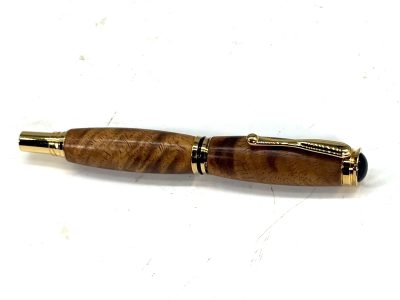 RETRO ROLLERBALL PEN IN CURLY KOA