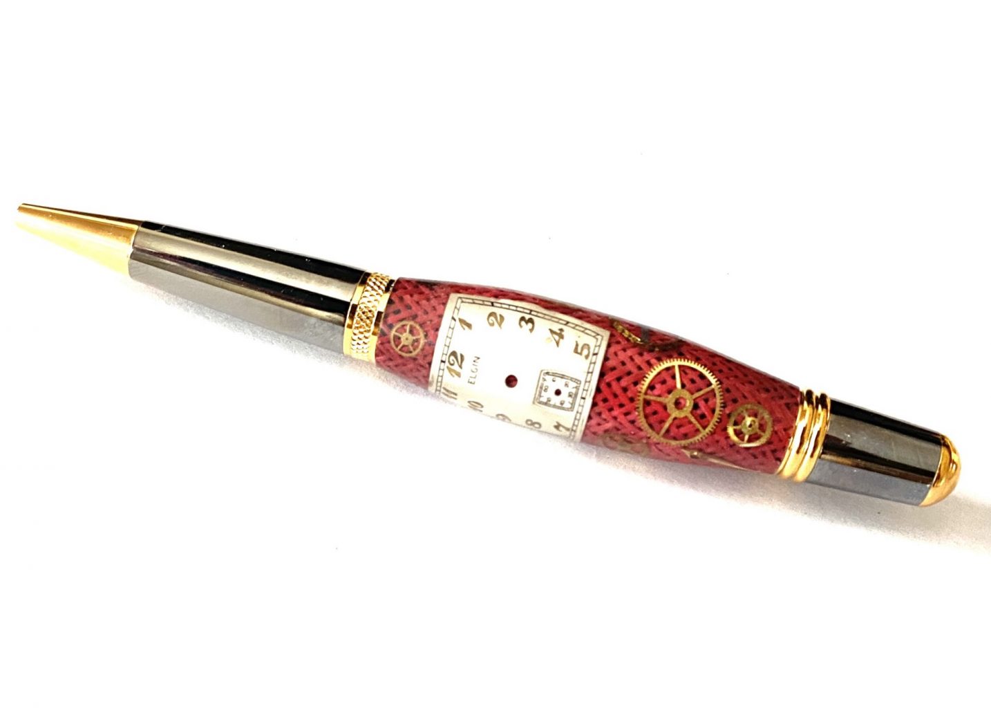 SIERRA TWIST PEN RED- VINTAGE WATCH PARTS