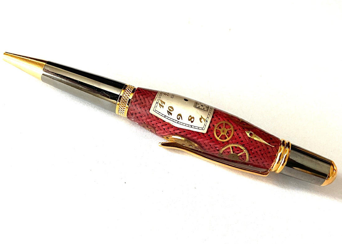 SIERRA TWIST PEN RED- VINTAGE WATCH PARTS
