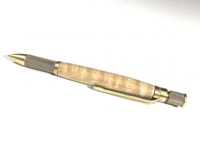 KNURL GT PEN- ANTIQUE BRONZE- TIGER MAPLE