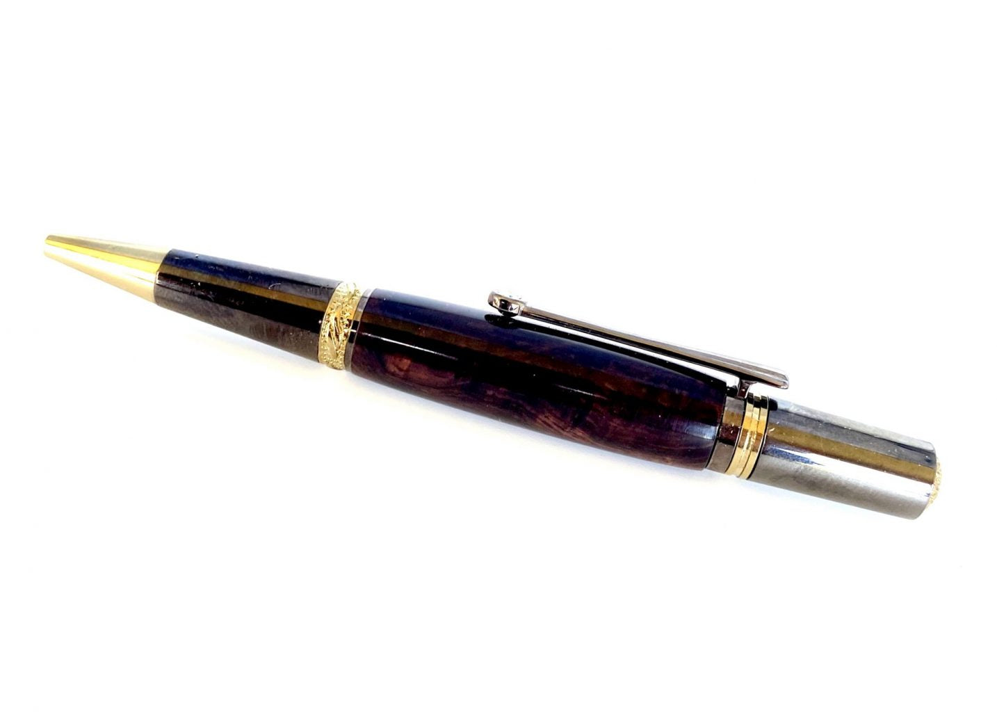 MAJESTIC SQUIRE PEN- HONDURAN ROSEWOOD BURL