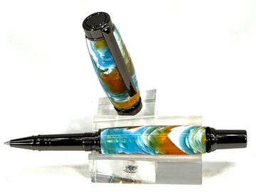 CAMERON ROLLER BALL PEN  GUN METAL-POLYMER RESIN