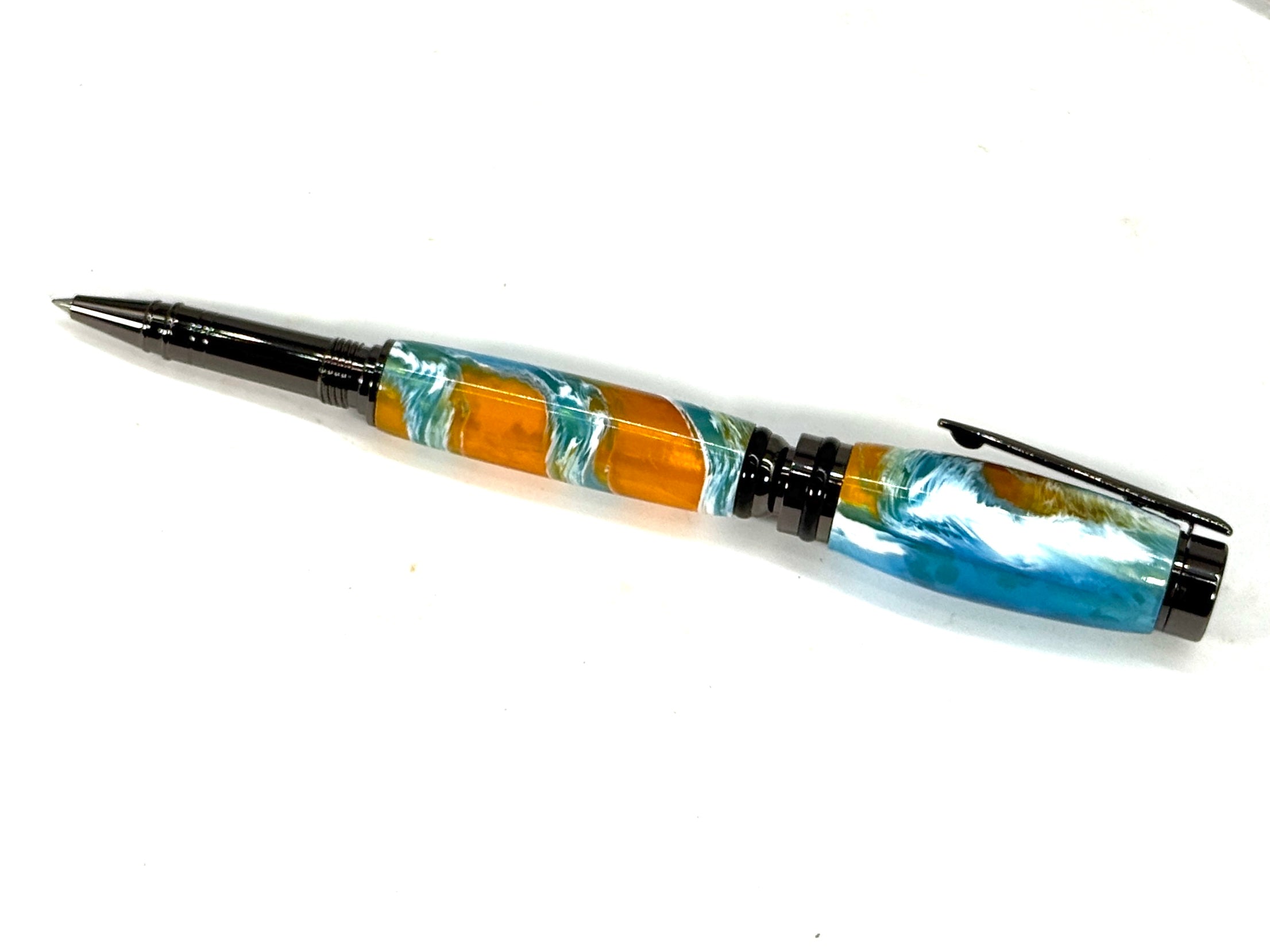 CAMERON ROLLER BALL PEN  GUN METAL-POLYMER RESIN