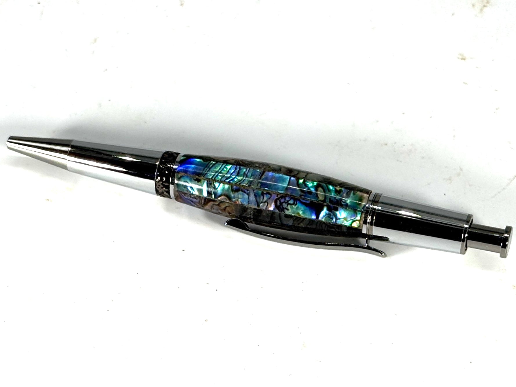 AERO CLICK PEN – ABALONE SHELL (PAUA) BLUE_GREEN