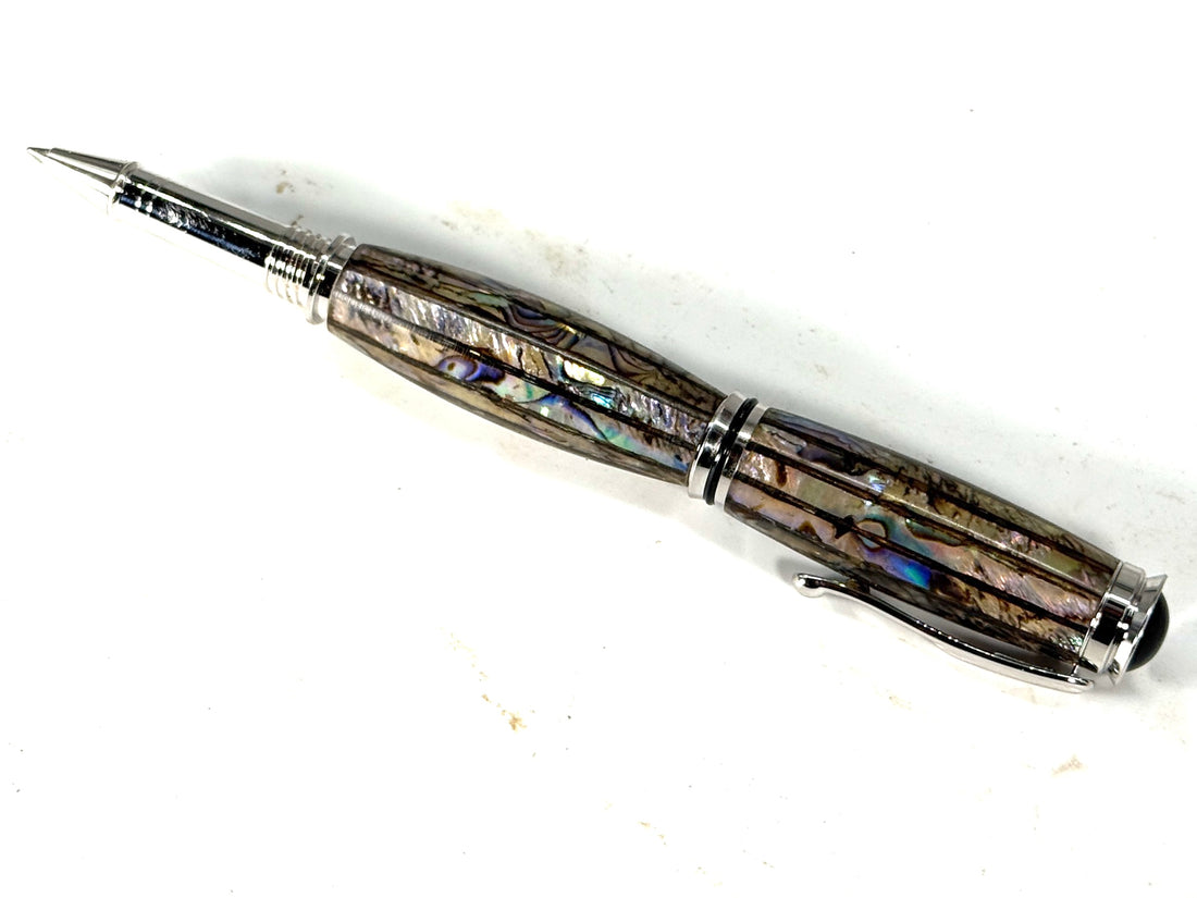 RETRO ROLLERBALL PEN - CALIFORNIA ABALONE SHELL