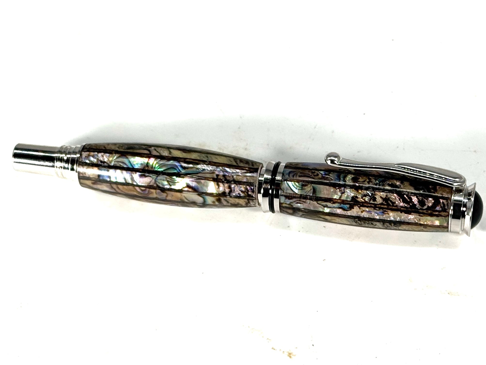 RETRO ROLLERBALL PEN - CALIFORNIA ABALONE SHELL