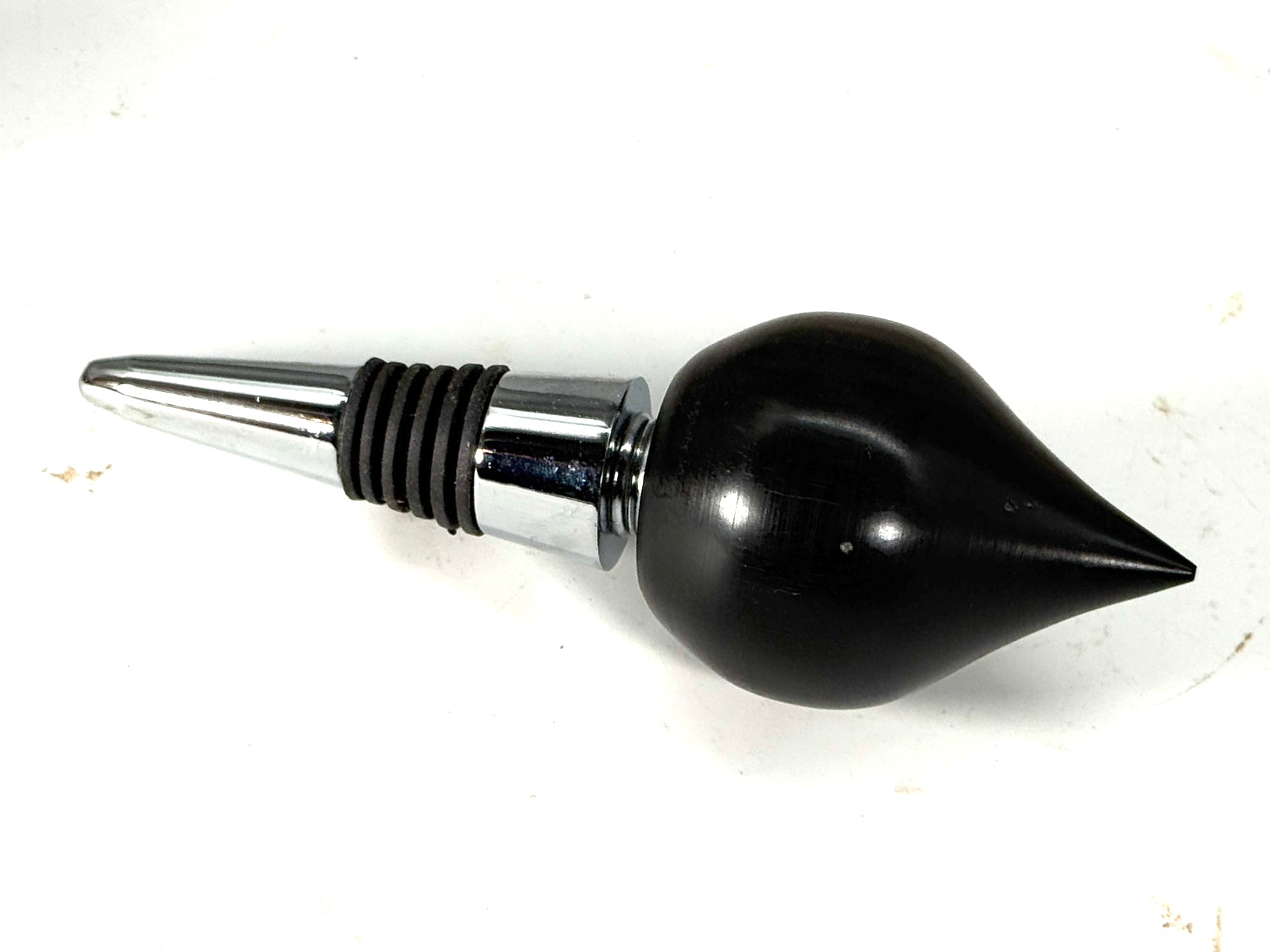 BOTTLE STOPPER/CORK SCREW-Gabon Ebony 2