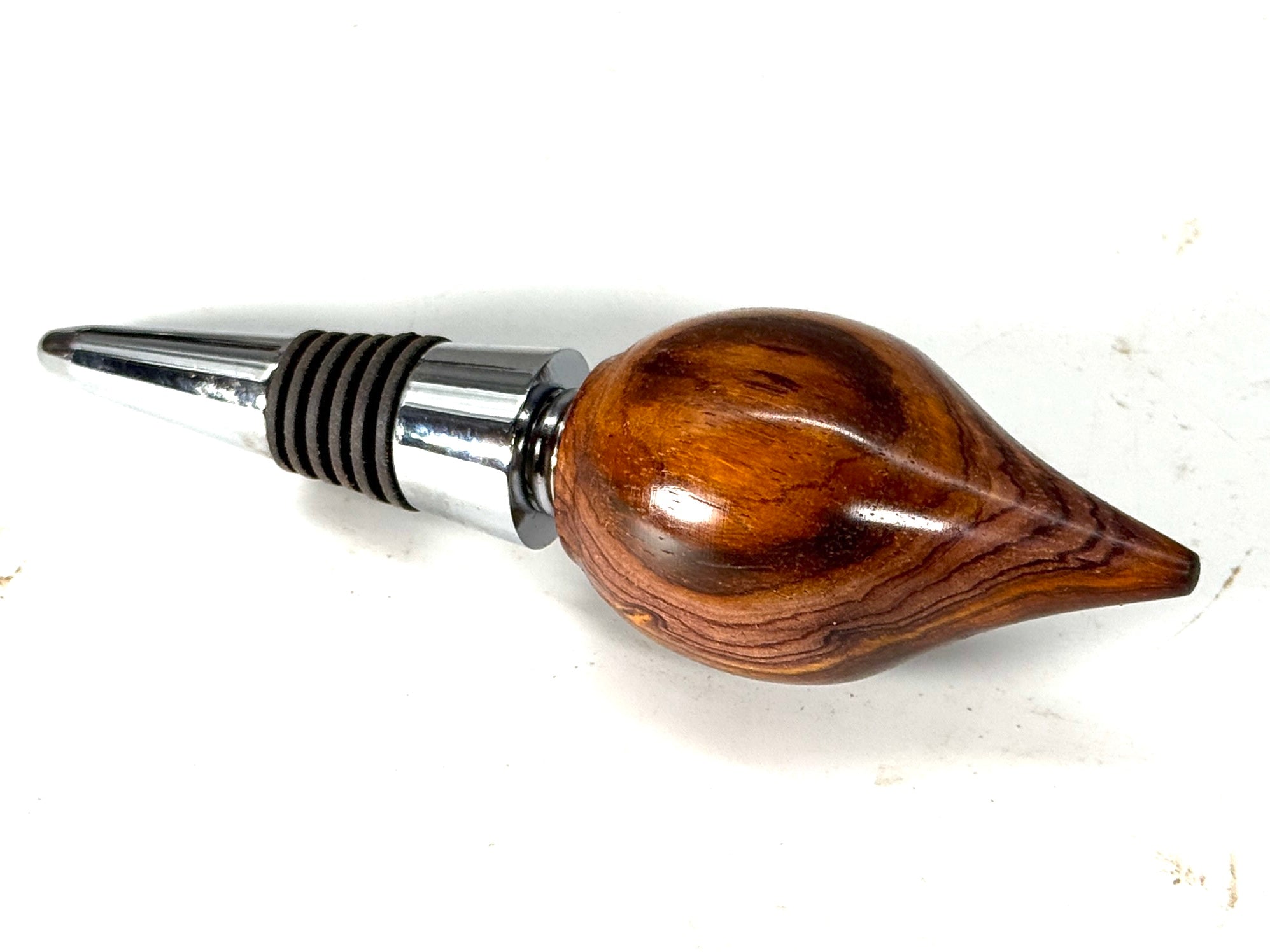 BOTTLE STOPPER/CORK SCREW-COCOBOLO 2