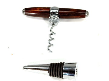 T-BOTTLE STOPPER/CORK SCREW-COCOBOLO A