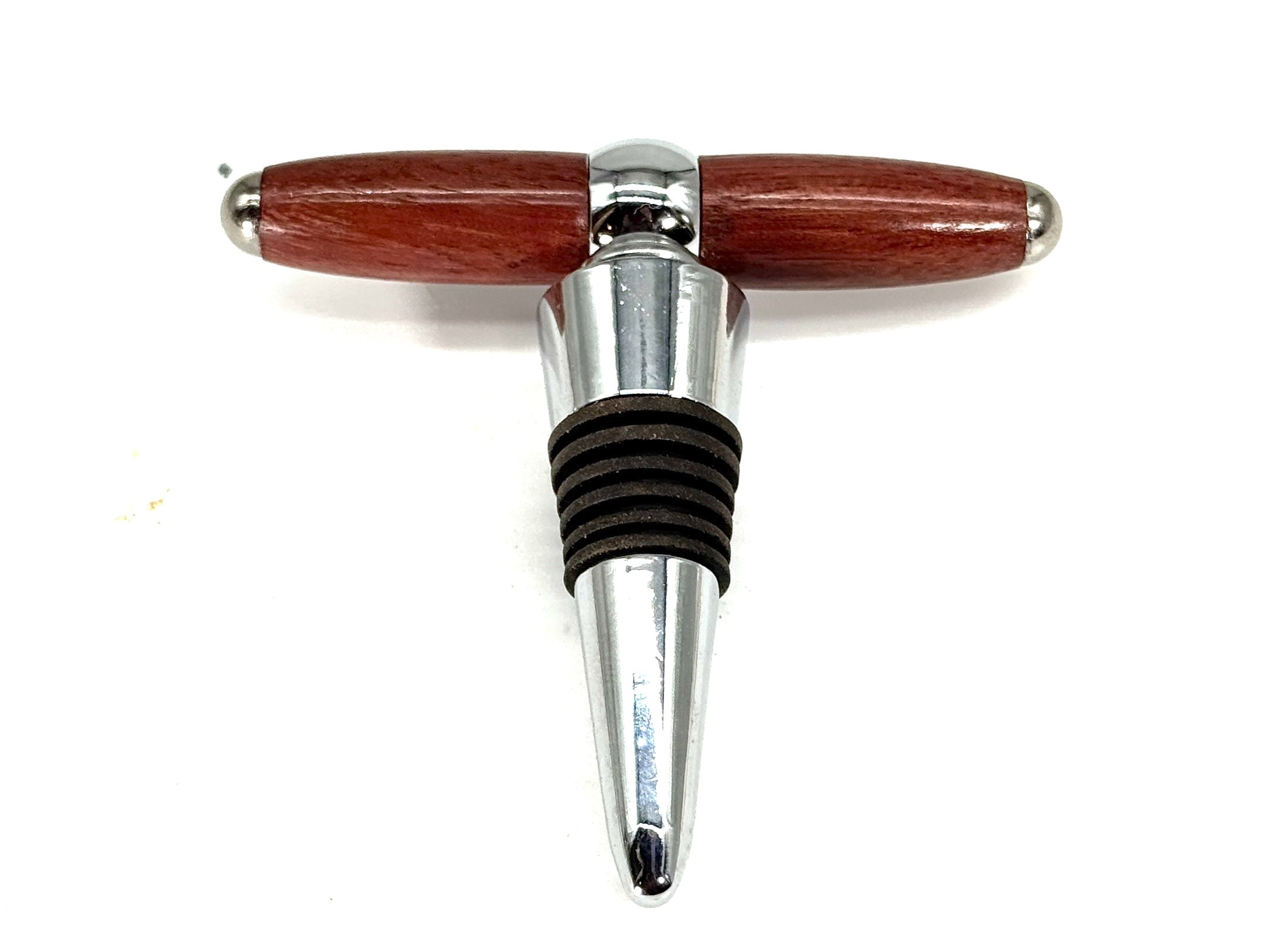 T-BOTTLE STOPPER/CORK SCREW-PURPLEHEART