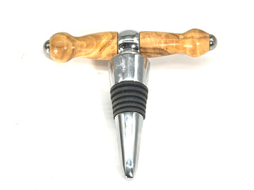 T-BOTTLE STOPPER/CORK SCREW-BETHLEM OLIVEWOOD