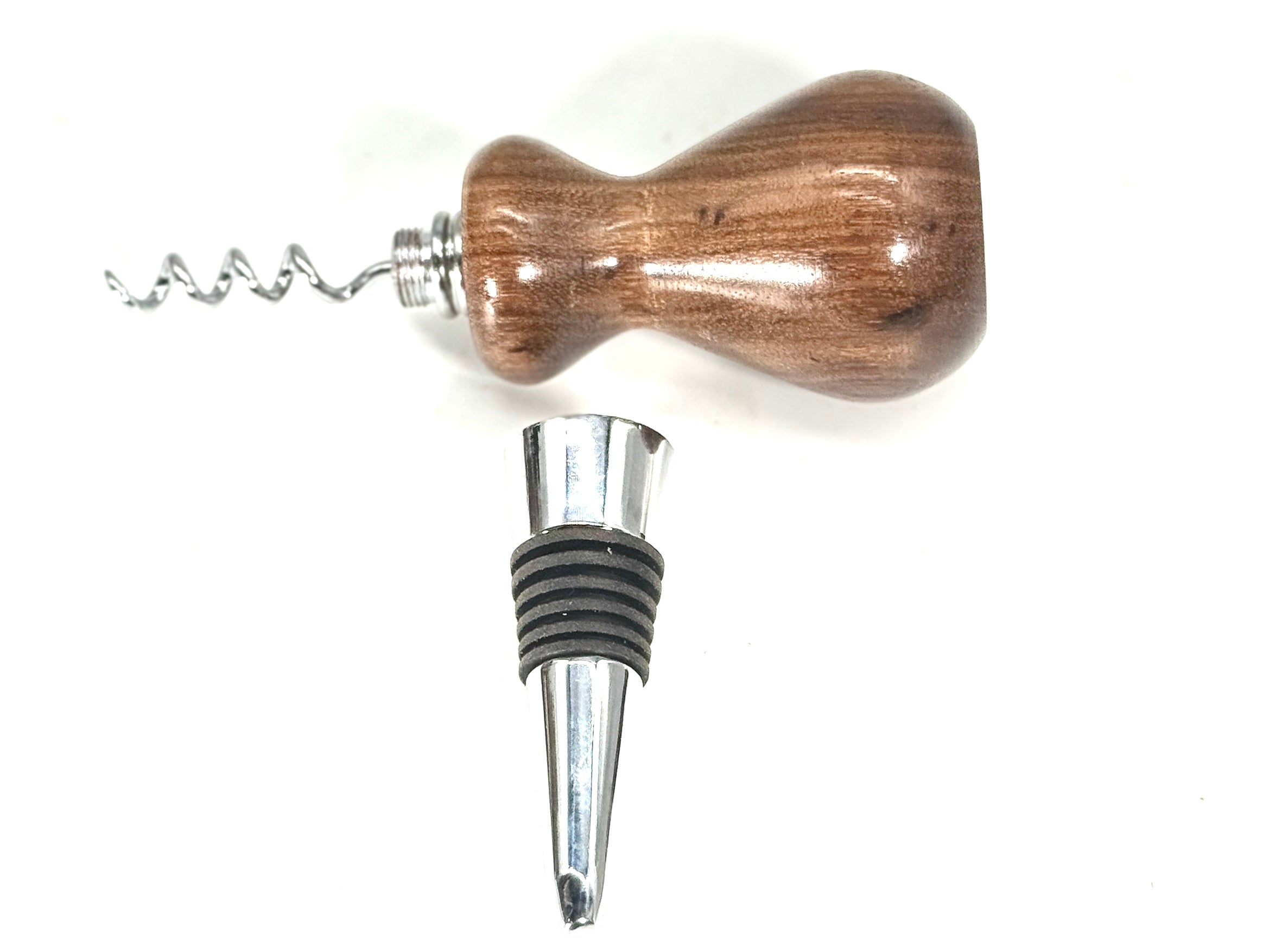 BOTTLE STOPPER/CORK SCREW-GRANADILLO
