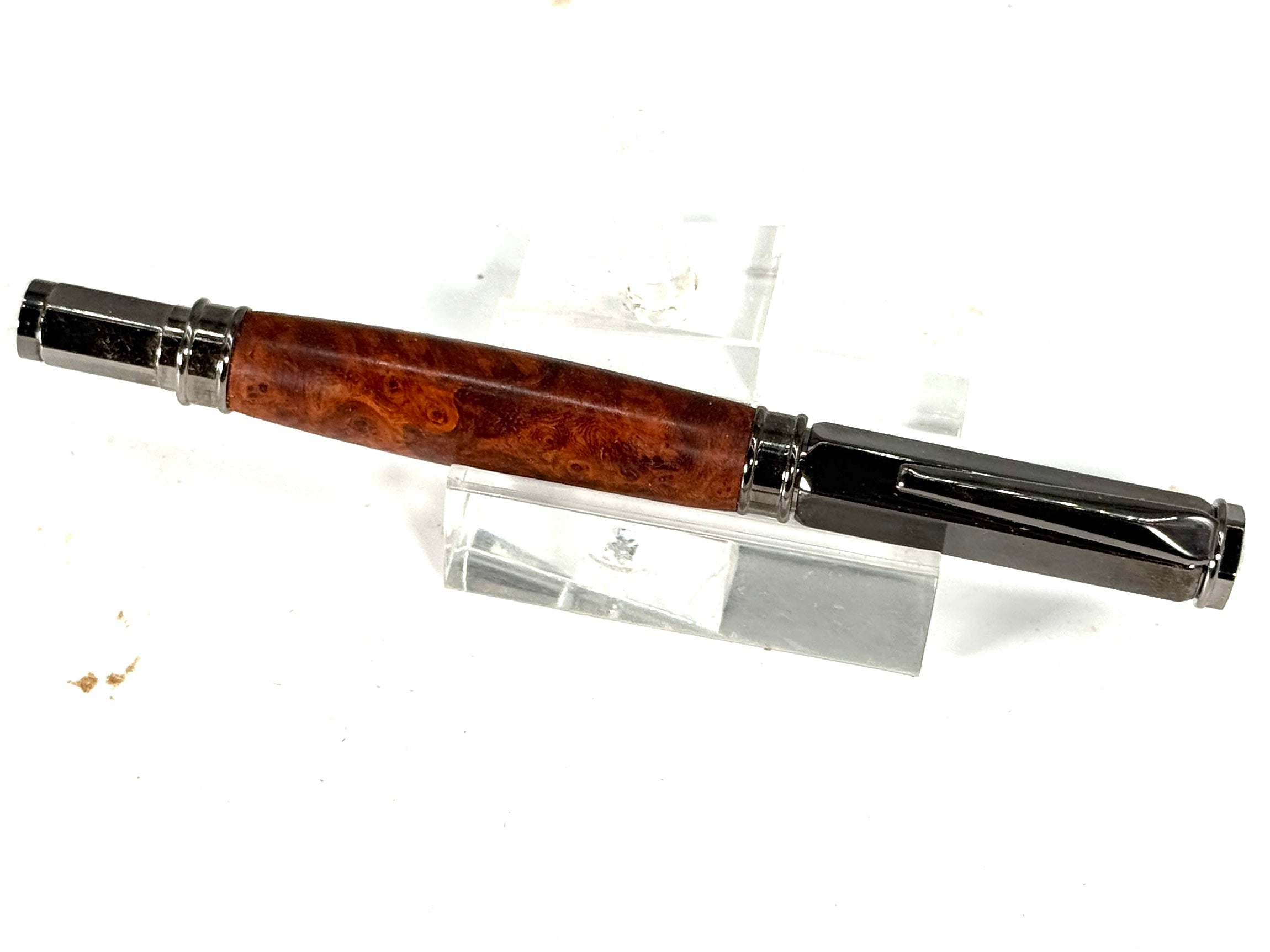 VERTEX ROLLERBALL PEN WITH MAGNETIC CAP -AMBOYNA BURL