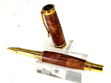 RETRO ROLLERBALL PEN - CALIFORNIA REDWOOD BURL