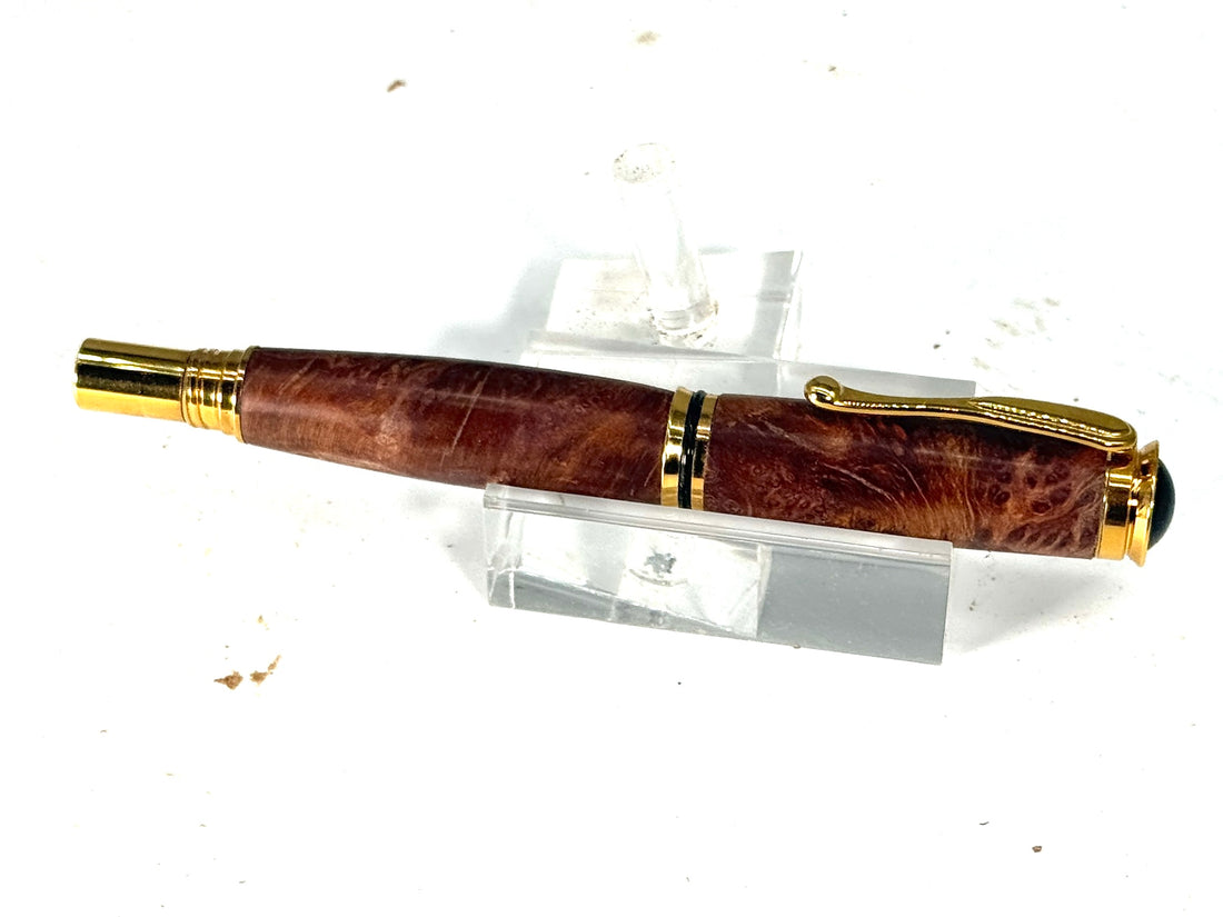 RETRO ROLLERBALL PEN - CALIFORNIA REDWOOD BURL