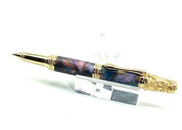 VICTORIA BALL POINT PEN-RAINBOW POLYMER RESIN