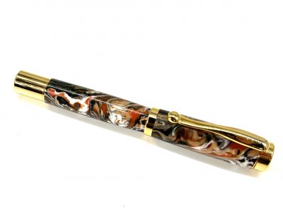ATRAX FOUNTAIN PEN- WITH RAINBOW POLYESTER RESIN - Image 2