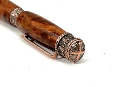 FAITH, HOPE AND LOVE PEN-RED MALLEE BURL - Image 2