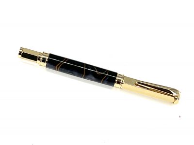 MAGNETIC VERTEX ROLLERBALL PEN-BLACK PEARL ACRYLIC - Image 3